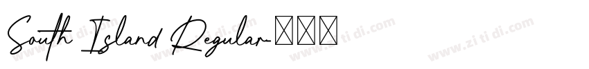 South Island Regular字体转换